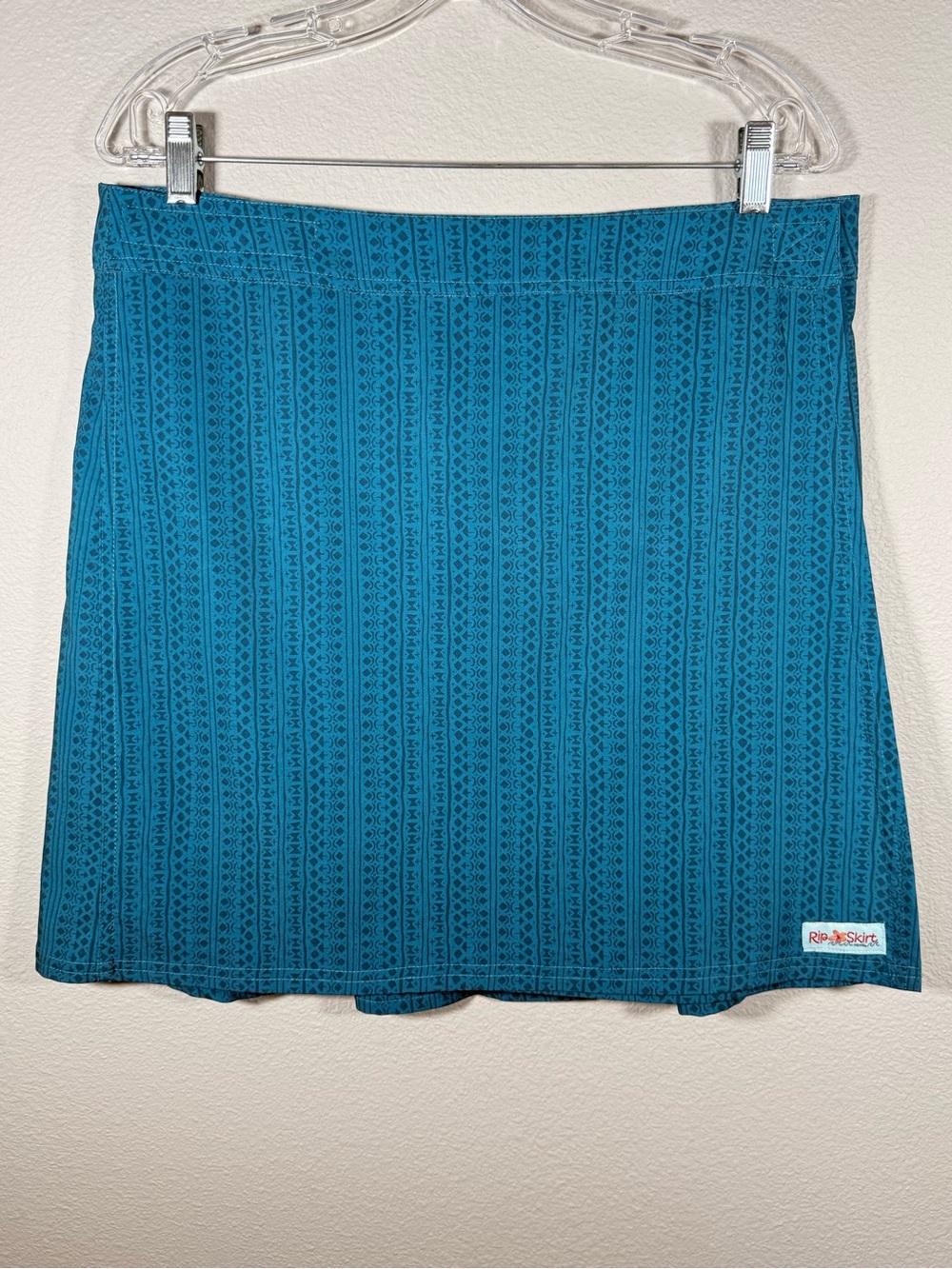 Ripskirt Hawaii Women’s L Teal Patterned wrap Skirt